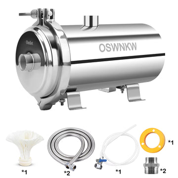 Whole House Water Purifier 0.01Um PVDF Pre-Filter 1000L/H SUS304 Water Filter Can Be Continuously Cleaned for 5 Years
