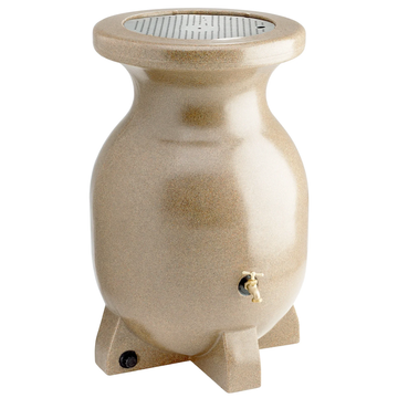 EcoFlow 55 Gallon Rain Barrel - Beige 210L Eco-Friendly Water Collection System, Durable & Corrosion-Resistant