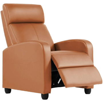 BestOffice Zero Gravity Recliner Chair - PU Leather Contemporary Manual Recliner, Black