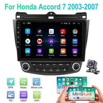 AccordTech Touch Display - 10.1" Android Car Stereo for Honda Accord 2003-2007, GPS, Bluetooth, Wifi, Camera