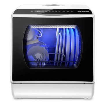 CleanEase Mini Dishwasher - Portable Countertop with 5L Water Tank & Air-Dry Function