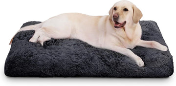 CozyPaws Large Dog Bed - Washable Plush Soft Fluffy Pet Bed for Big Dogs 41 Inch