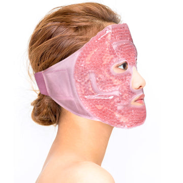 Ice Face Mask, Gel Beads Ice Pack for Puffy Eyes, Dark Circles