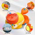 Yellow Duck-Shaped Durable Dog Treat Dispenser Puzzle Toy for Training