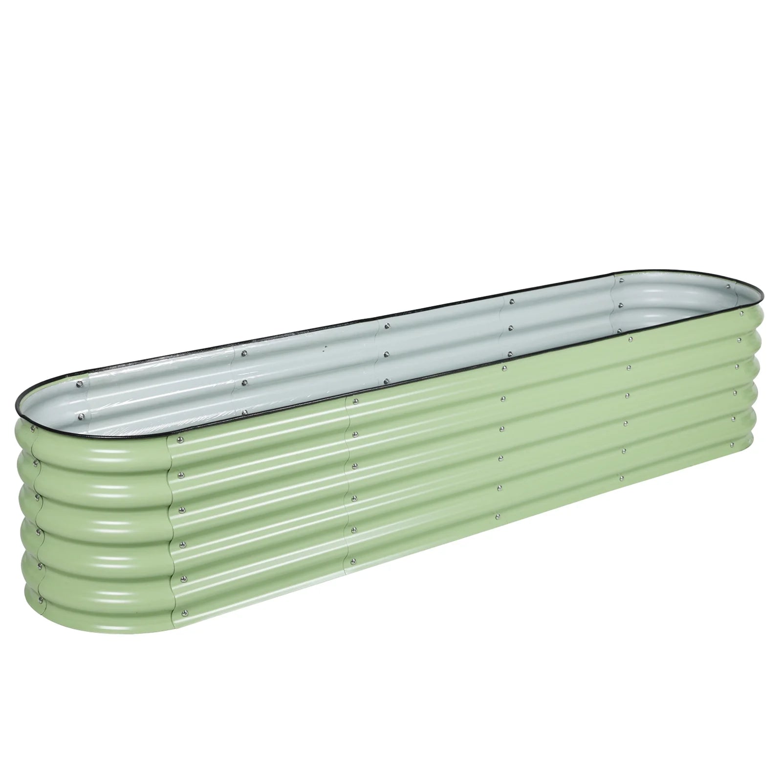 GardenFlex 9-in-1 Modular Raised Garden Bed - Olive Green Aluzinc Planter for Vegetables, Herbs & Flowers (71"L x 35"W x 17"H)