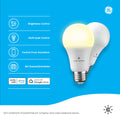 Cync by GE Smart LED A19 Bulbs - Soft White, 60W, Medium Base, 2-Pack Indoor Lighting