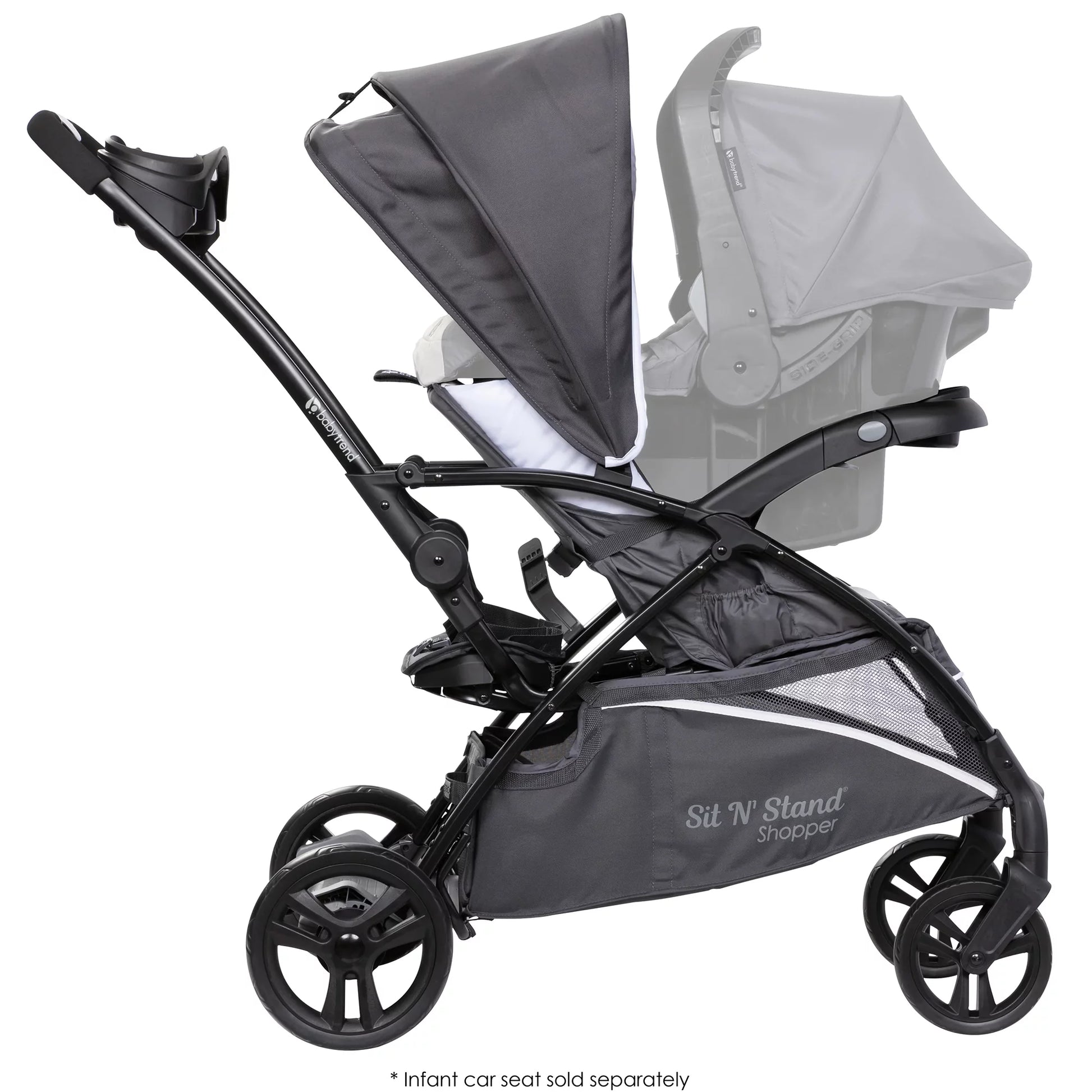 Magnolia Sit N' Stand 5-in-1 Stroller - Shopper with Canopy & Basket