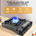 AdventureFuel Portable Camping Stove - 1-Burner Butane Gas Stove with Travel Case