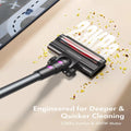 PowerClean Cordless Vacuum - 300W 23Kpa Suction, LED Display, 48Min Runtime, Lightweight Stick