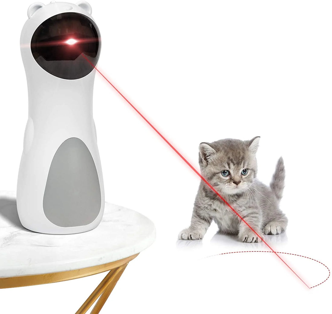 FelineFun Laser Chaser – Interactive Automatic Cat Toy with Adjustable Speed & 360° Rotation