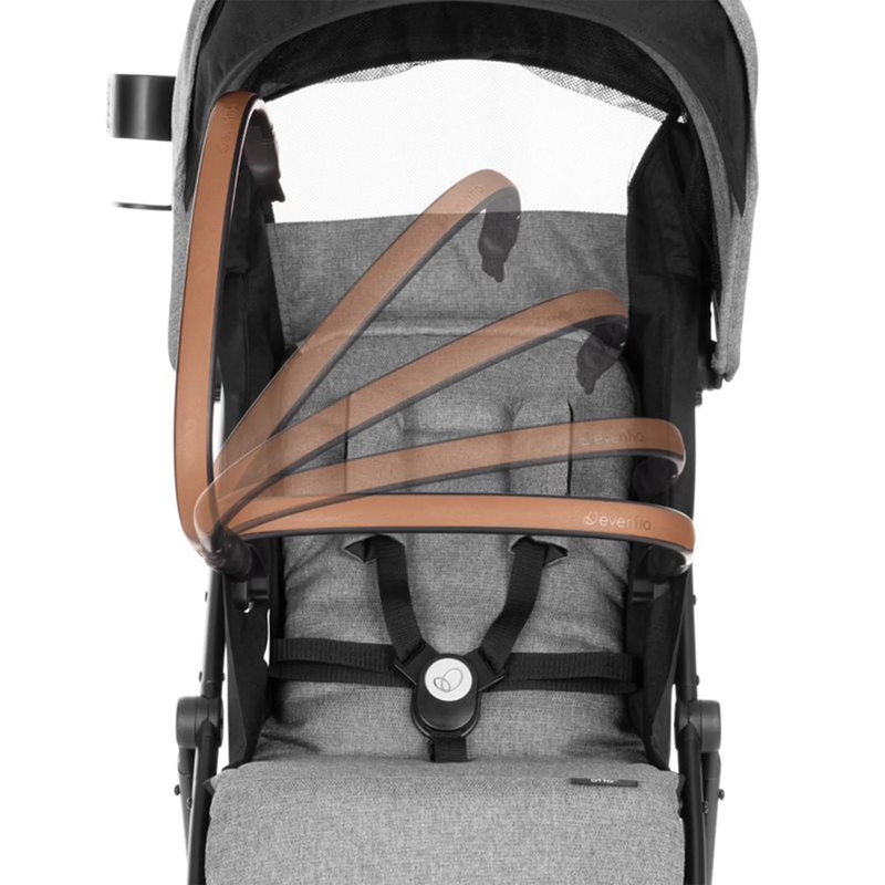 Otto Gold Self-Folding Stroller - Lightweight Kids Travel Companion in Moonstone Gray