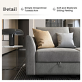 GreyComfort Luxe Sofa Set - Modern Living Room Furniture with Storage Ottomans for Stylish Spaces