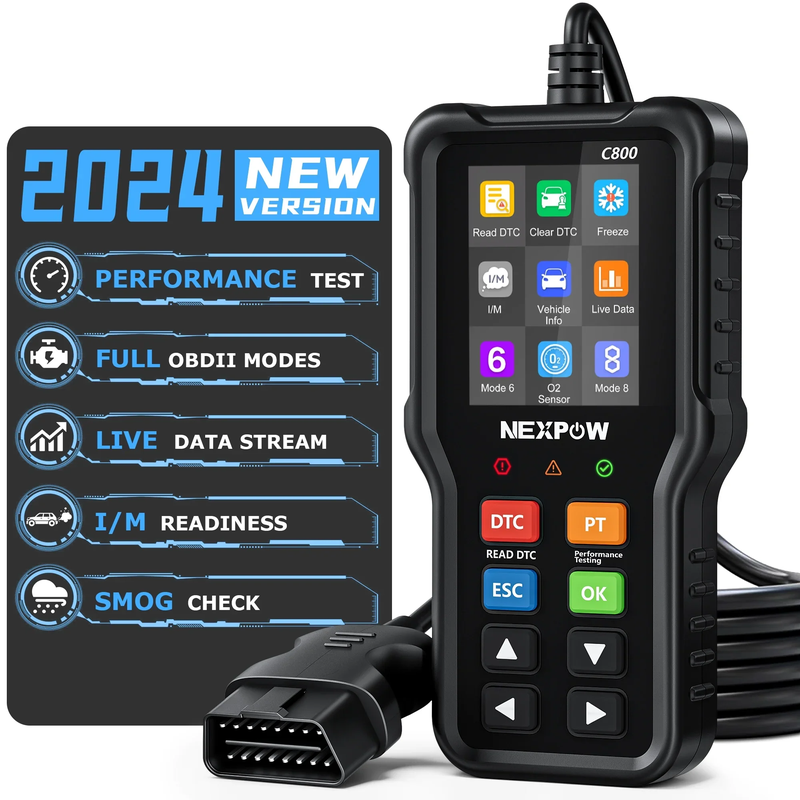 AutoPro OBD2 Diagnostic Scanner - ABS, SRS, Airbag & Check Engine Code Reader Tool