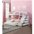 Jason Loft Haven - Rustic Wooden Twin over Full Bunk Bed with Classic Frame Design