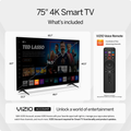 Vizio V-Series 75-Inch 4K UHD HDR Smart TV 2023 - Crystal-Clear LED Display V755M-K03