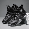 HoopMaster Kids Basketball Sneakers – High-Top Boys & Girls Trainers, Comfortable Black Shoes (Little & Big Kid)