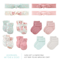 BlossomBaby Layette Set - 30-Piece Newborn Essentials, Pink Floral Elephant Theme, 0-3 Months Gift Bundle