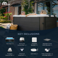 Oslo Bliss Spa - Square Hot Tub with Durable Exterior & Soft Interior