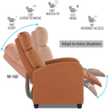 BestOffice Zero Gravity Recliner Chair - PU Leather Contemporary Manual Recliner, Black