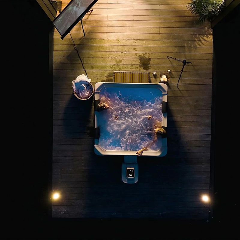 Oslo Bliss Spa - Square Hot Tub with Durable Exterior & Soft Interior