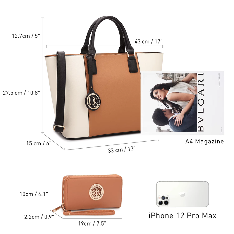 ChicCarry Women's Large Tote Handbag - Stylish Shoulder Bag & Top Handle Satchel for Work
