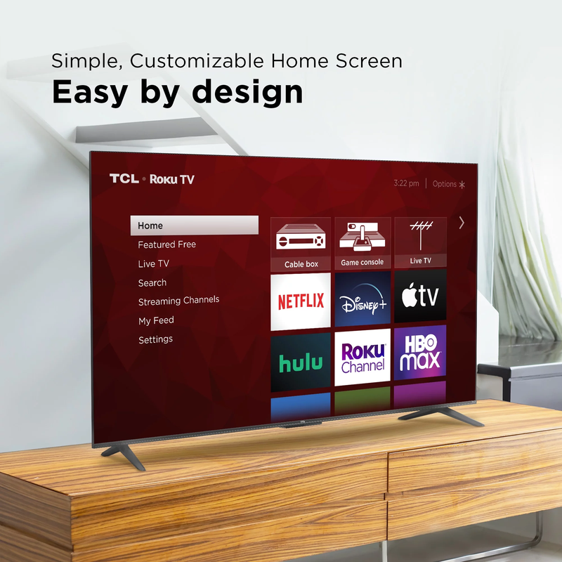 VisionMax 55" 4K UHD Smart TV - HDR & Roku Streaming
