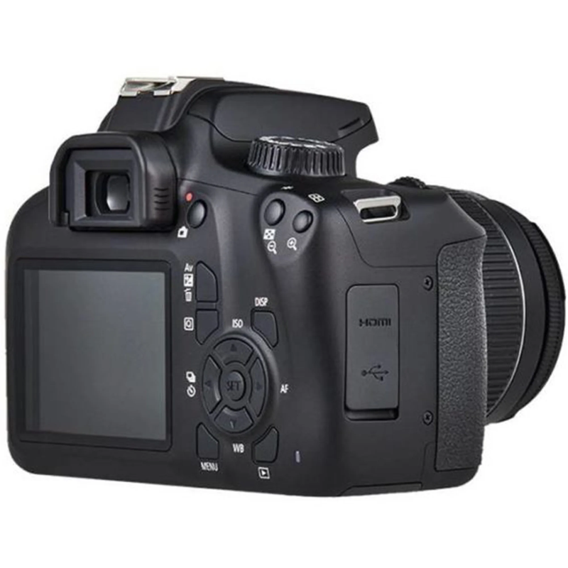 Canon EOS 4000D Rebel T100 DSLR Bundle - EF-S 18-55mm Lens, Sandisk 64GB Card, Photography Kit