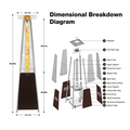 BronzeHeat 48000 BTU Propane Patio Heater – Outdoor Warmth Solution