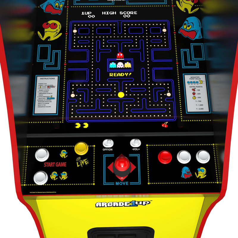 Pacman Legacy Deluxe Edition Arcade Machine - Classic Retro Gaming Console for Home Entertainment