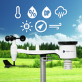SkySense Wi-Fi Weather Station - 9-Function Color Display for Home Use