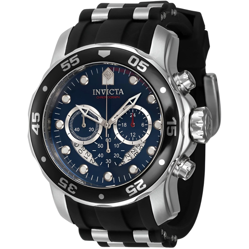 Pro Diver 40476 - Chronograph GMT Quartz Men's Watch with Sleek Blue Dial & Timeless Design