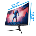 GameVision 27-Inch QHD Curved Monitor - 165Hz 1440P Display with 1ms FreeSync, Backlight, DP & HDMI