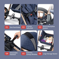 BlueSky Baby Stroller - Foldable, Reversible, Unisex Design