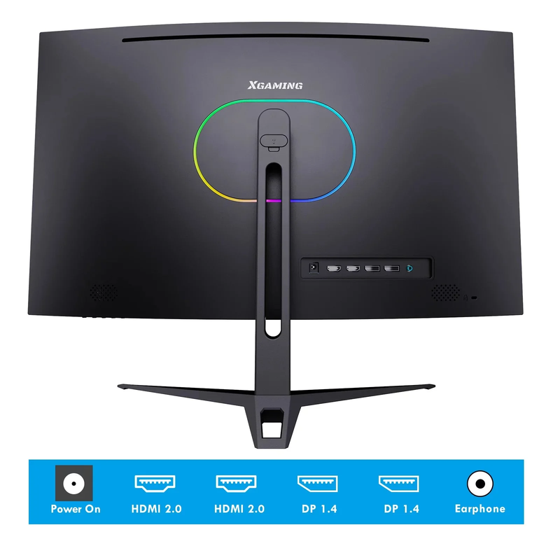 GameVision 27-Inch QHD Curved Monitor - 165Hz 1440P Display with 1ms FreeSync, Backlight, DP & HDMI