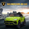 Lamborghini Urus 12V Ride-On Car - Green Electric Vehicle for Kids with Remote, MP3, LED Lights