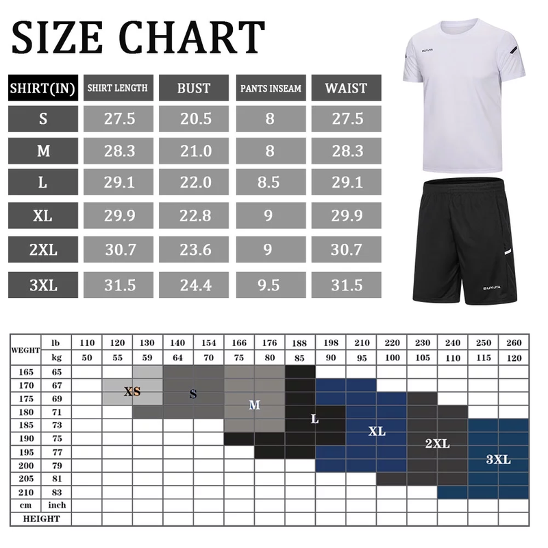 ProFit Activewear Set - 3-Pack Men's Gym Shorts & Shirt