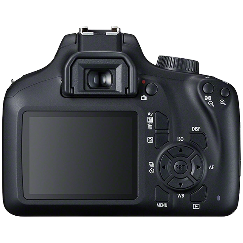 Canon EOS 4000D Rebel T100 DSLR Bundle - EF-S 18-55mm Lens, Sandisk 64GB Card, Photography Kit