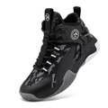 HoopMaster Kids Basketball Sneakers – High-Top Boys & Girls Trainers, Comfortable Black Shoes (Little & Big Kid)