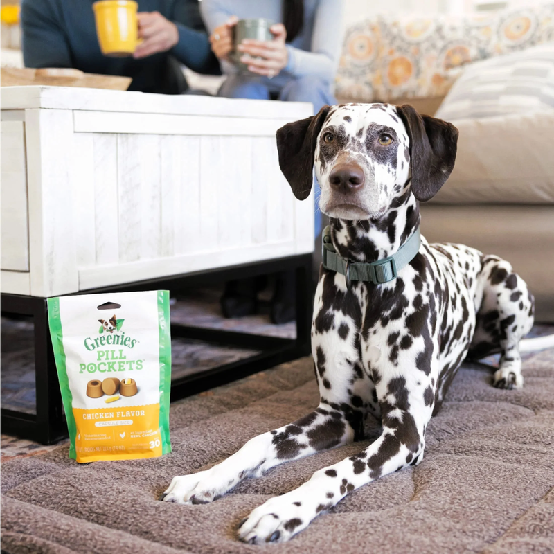 HealthyBites Dog Treats - Chicken Flavor Pill Pockets for Dogs, Capsule Size, 7.9 Oz (30 Count)