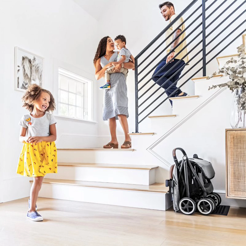 Otto Gold Self-Folding Stroller - Lightweight Kids Travel Companion in Moonstone Gray