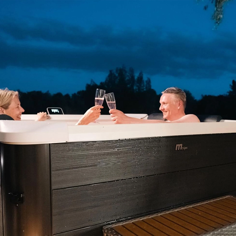 Oslo Bliss Spa - Square Hot Tub with Durable Exterior & Soft Interior