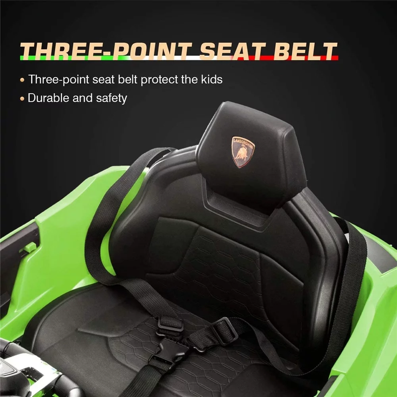 Lamborghini Urus 12V Ride-On Car - Green Electric Vehicle for Kids with Remote, MP3, LED Lights
