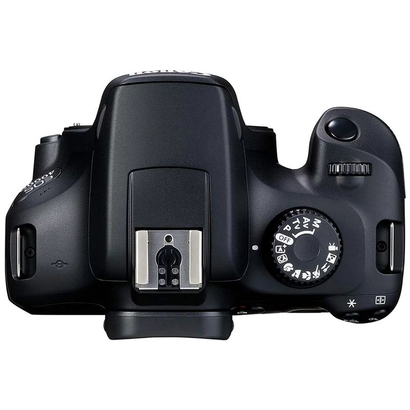 Canon EOS 4000D Rebel T100 DSLR Bundle - EF-S 18-55mm Lens, Sandisk 64GB Card, Photography Kit