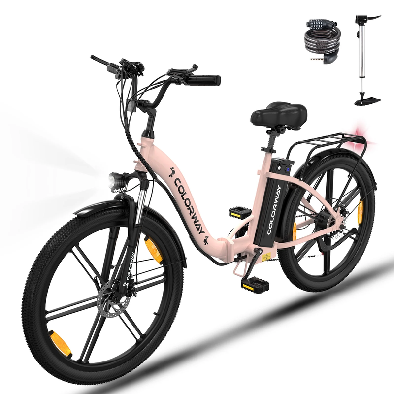 BK37M Urban Cruiser - 26'' Foldable City Electric Bike for Adults, 36V 500W UL2849 E-Bike w/ Removable Battery