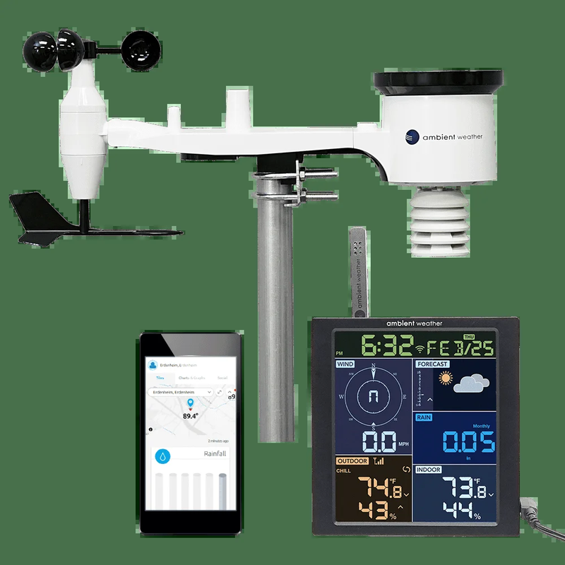 SkySense Wi-Fi Weather Station - 9-Function Color Display for Home Use