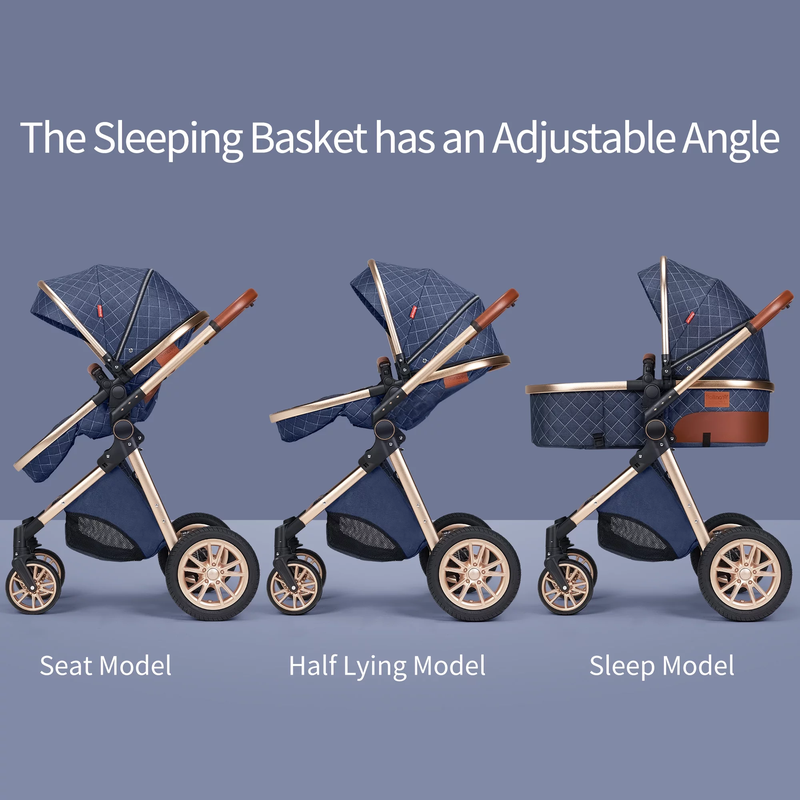 BlueSky Baby Stroller - Foldable, Reversible, Unisex Design