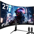GameVision 27-Inch QHD Curved Monitor - 165Hz 1440P Display with 1ms FreeSync, Backlight, DP & HDMI