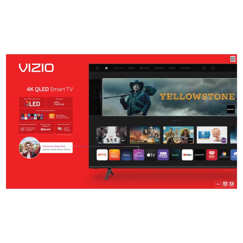 QuantumVision 55" 4K QLED HDR Smart TV - Next Gen Display