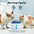 PureFlow Pet Fountain - 95Oz/2.8L Smart Water Dispenser for Cats & Dogs with Anti-Slip Mat