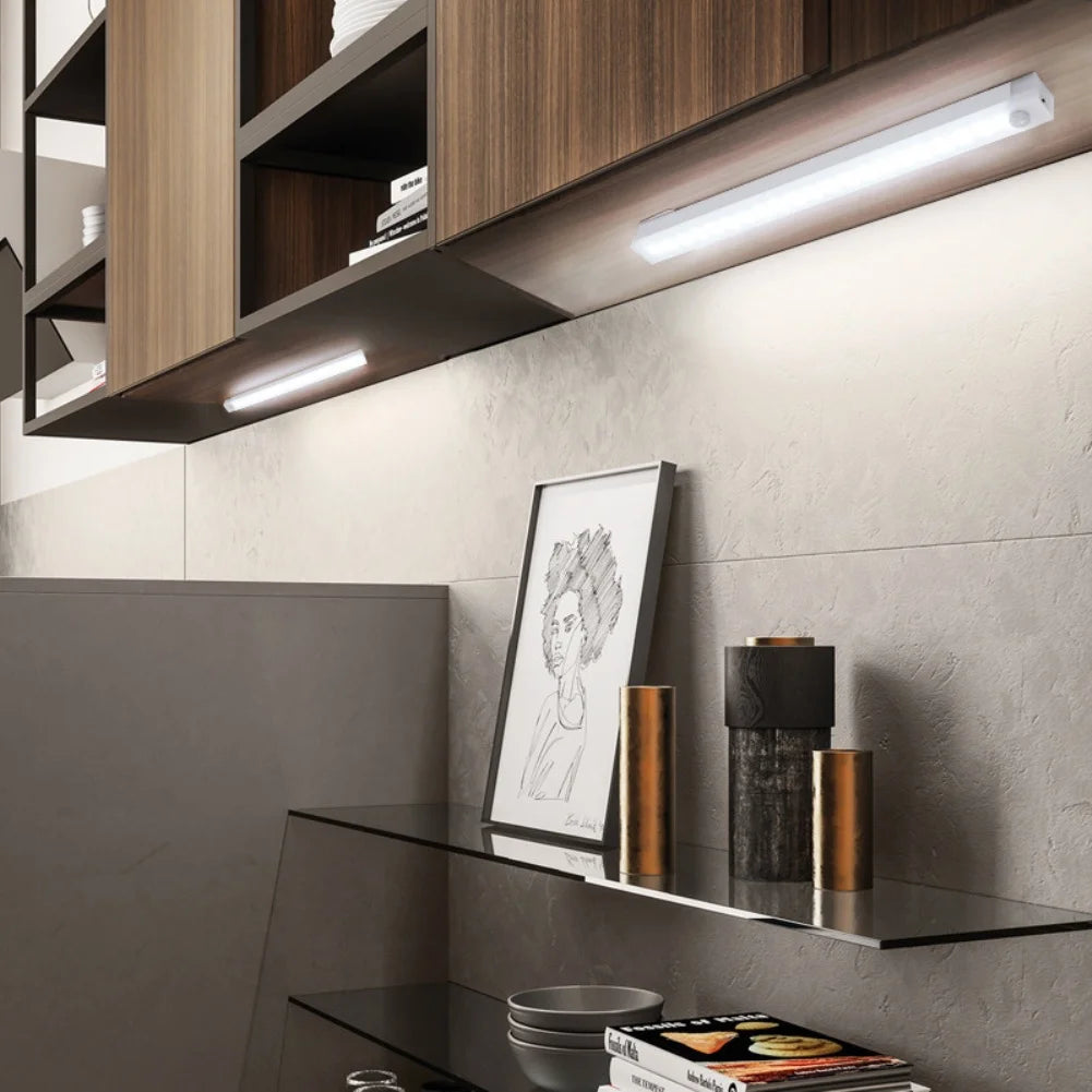 Smart Motion Sensor LED Light - Auto-On Wireless Night Light for Cabinets, Stairs & Dark Spaces"